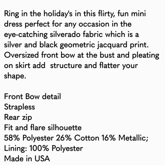 Anthropologie Eva Franco Vera Silverado Strapless Fifield Dress Luxury Bohemian - Picture 13 of 16